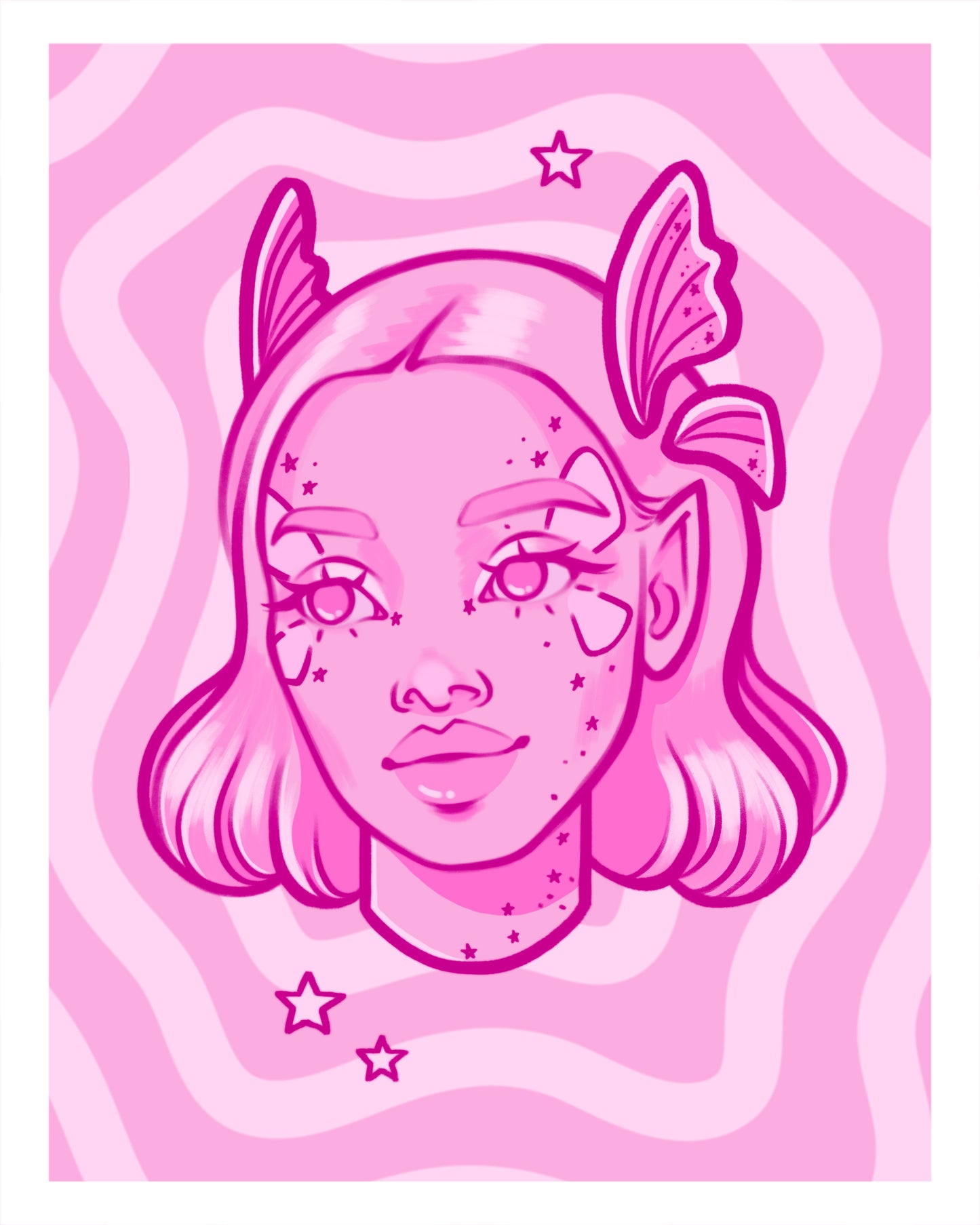 Daphne the Fairy | Autumn 2025 - The Occult Classics | 5x7 Monochromatic Art Print