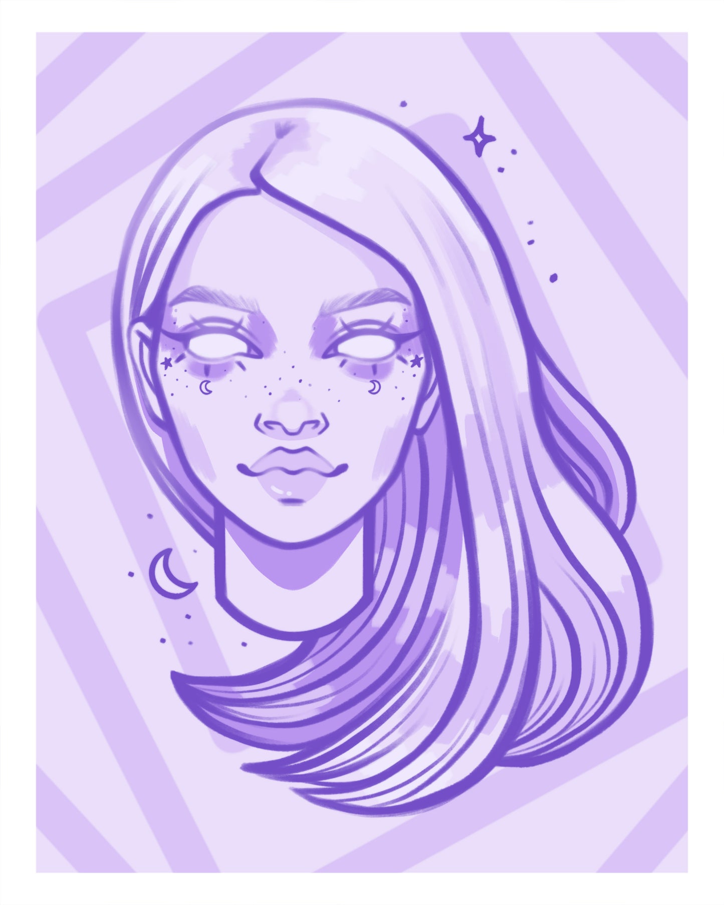 Helen the Ghost | Autumn 2025 - The Occult Classics | 5x7 Monochromatic Art Print