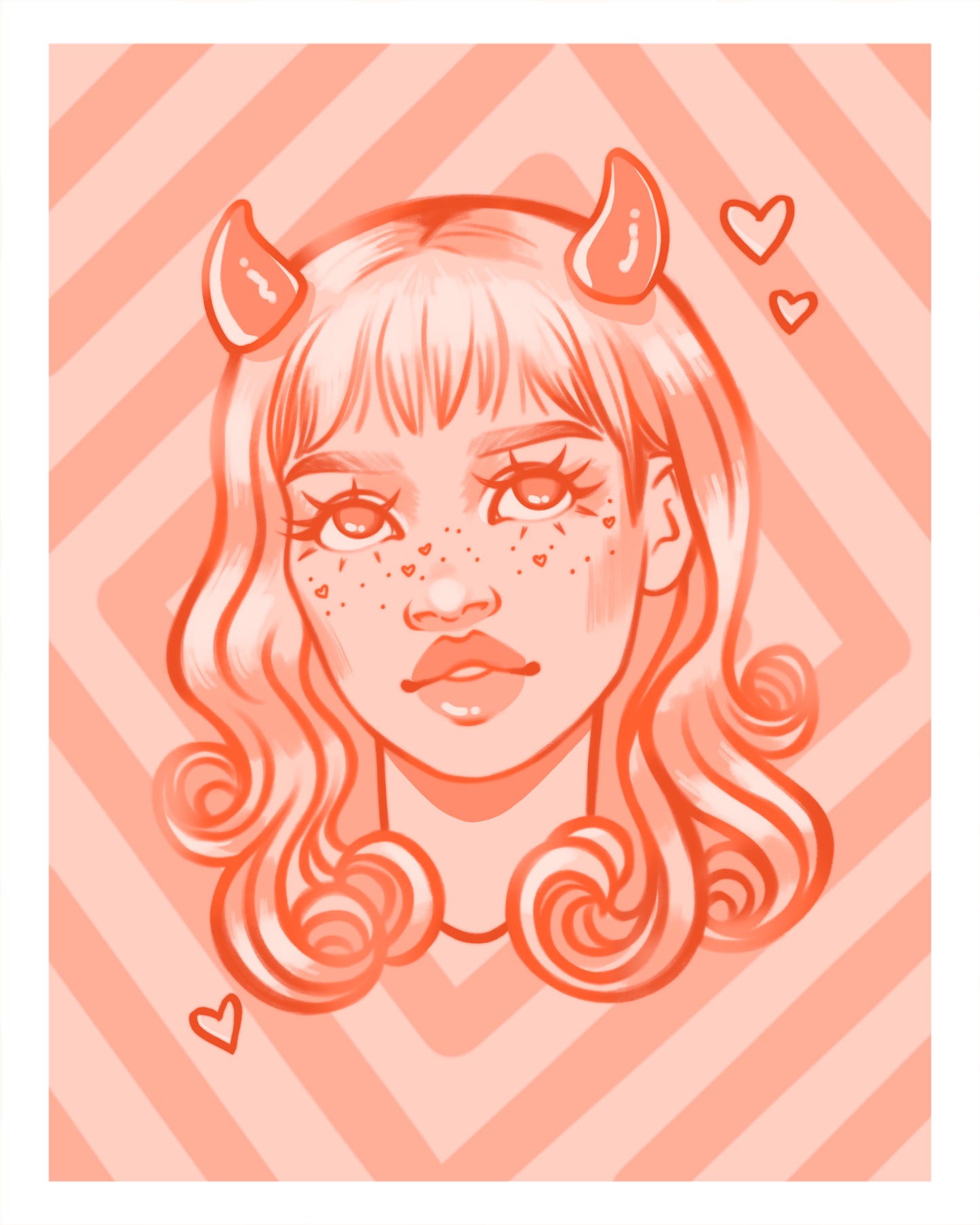 Naomi the Devil | Autumn 2025 - The Occult Classics | 5x7 Monochromatic Art Print